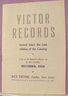 Vintage RCA VICTOR Musical Masterpiece Record Books  