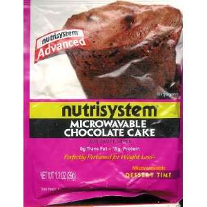 NutriSystem Advanced Microwavable Chocolate Cake:  Grocery 