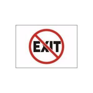  (NO SYMBOL) EXIT Sign   10 x 14 Dura Fiberglass