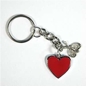  I Love Tennis Key Ring   Red: Sports & Outdoors
