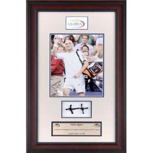  Andre Agassi   2006 U.S. Open   Framed Photograph with 