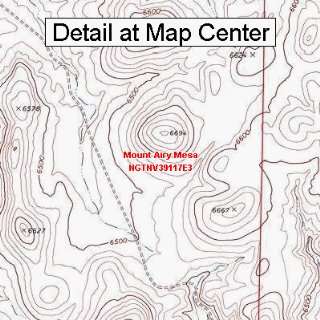  USGS Topographic Quadrangle Map   Mount Airy Mesa, Nevada 