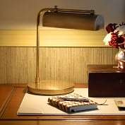 Product Image. Title: Vernon Task Lamp in Hand Rubbed Antique Brass