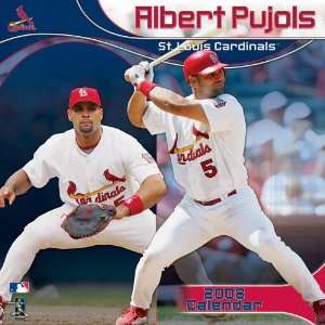  Albert Pujols St. Louis Cardinals 2008 Wall Calendar 