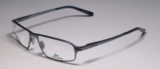 NEW LACOSTE 12057 54 16 140 OPHTHALMIC BLACK ARMS BLUE EYEGLASSES 