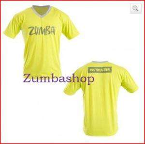 ZUMBA Instructor T Shirt Mens or Womens NEW s xxl Green V Neck  