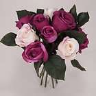 11 Rose Hydrangea in Beauty Eggplant Wedding Bouquet  