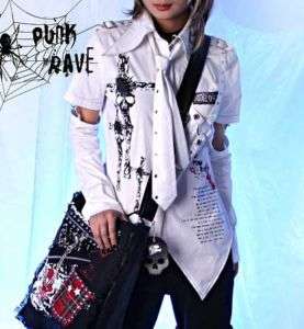 Visual KEI Punk Gothic t shirt top NANA cosplay coat   