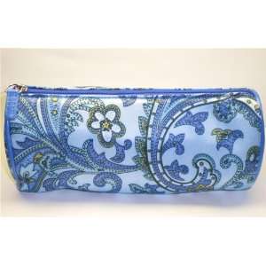  Modern Blue Paisley Cosmetic Case Makeup Bag Beauty