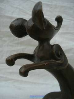 Bronze statue sculpture Abstract mouse rat Cute  