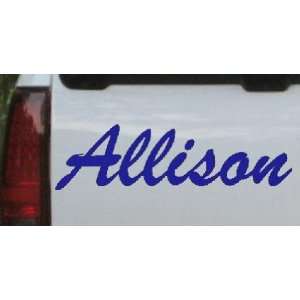  Allison Names Car Window Wall Laptop Decal Sticker    Blue 