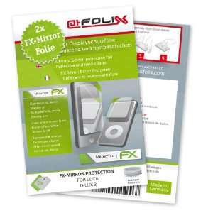  2 x atFoliX FX Mirror Stylish screen protector for Leica D 