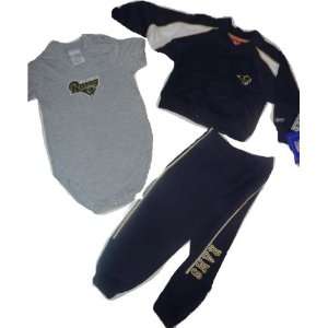    St Louis Rams Baby Infant Onesie Pants 24 Months 3 Set: Baby