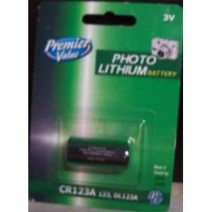    Premier Value   Photo Lithium Battery 3V   CR123A: Camera & Photo