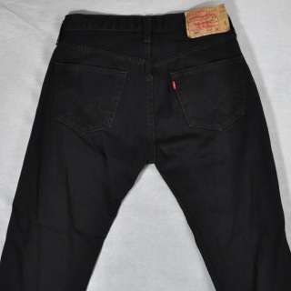 LEVIS 501 Mens Original Fit Straight Leg Jeans 32x32 Black $64 