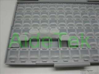 SMT resistor storage box Organizer 0603 0805 72 compartments Tweezers 