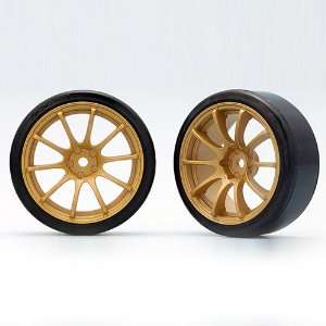  Premntd Drift Tires, Advan RS, Gold Toys & Games