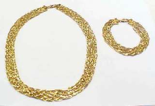 GP Sterling Silver Necklace & Bracelet Set ~ 18 & 8  
