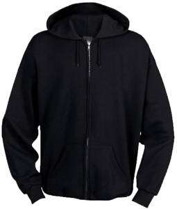 Blank BLACK HOODIE plain zip up jacket HIGH QUALITY  