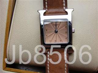 AUTH Hermes H OUR PM Double Tour Ladies Watch  