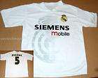 real MADRID zinedine ZIDANE mobile SIEMENS soccer FOOTBALL jersey L 