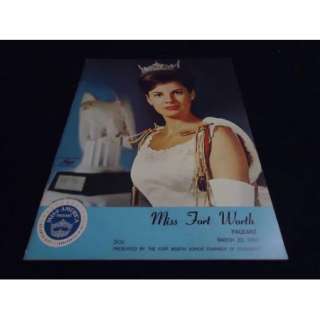 1963 Miss America Pageant Program MISS FORT WORTH TEXAS  