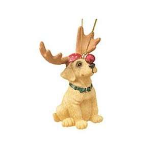  Santas Helper Yellow Lab Christmas Ornament