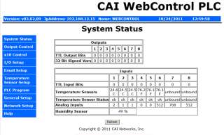 WebControl timer temperature humidity I/O controller HW 2.2.2  