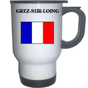  France   GREZ SUR LOING White Stainless Steel Mug 