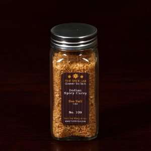 HOT Spicy Curry Infused Sea Salt   in Spice Bottle   Packaged by 