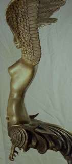 Emil Epple (b1877) Bronze Statue of Harpy  