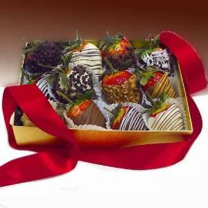 Decadent Chocolate Strawberries Gift Box:  Grocery 