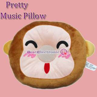 Smiling MonKEY Music Player Speaker Sleeping Pillow New  