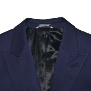 NWT $1795 ERMENEGILDO ZEGNA CLOTH ITALIAN MENS SUIT SOLID DARK BLUE 