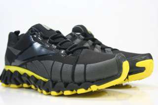 REEBOK ZIGWILD TR BLACK YELLOW ZIG TECH WILD TRAIL RUNNING Sz 8.5   12 