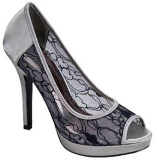 Gray High Heels Open Toe Meshy Platform Dress Sandals Women Shoes Size 