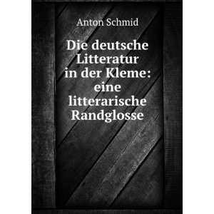   Randglosse (German Edition) (9785874687830) Anton Schmid Books
