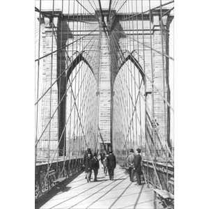  New York & Brooklyn Bridge   Paper Poster (18.75 x 28.5 