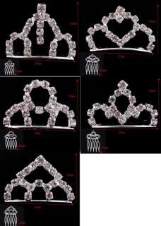 60pcs Wedding Comb Party Accessory Hair Crowns Tiara  