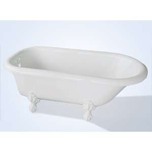  Restoria Regent Clawfoot Tub 503 C Biscuit Tub Chrome Feet 