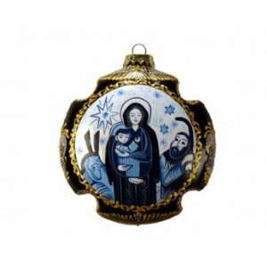  537 MXR   Blue/white Nativity Scene Holy Family Religious 