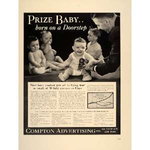   Ad Compton Advertising Agency Babies Prize Baby   Original Print Ad