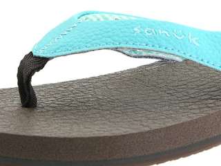 Sanuk Yoga Mat Aqua Flip Flops Sandals  