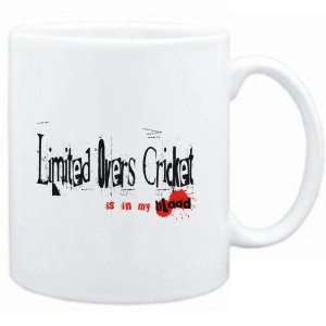  Mug White  Limited Overs Cricket IS IN MY BLOOD  Sports 