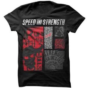   Strength Run with the Bulls T Shirt , Color: Black, Size: Md 87 5441