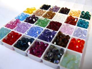 900 Swarovski Kristall Rhomben 4 mm Mix in 30 Farben  