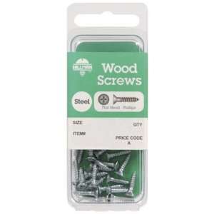   20: Hillman Zinc Plated Steel Wood Screws (5820): Home Improvement