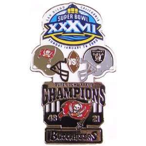  Super Bowl XXXVII Oversized Commemorative Pin Sports 