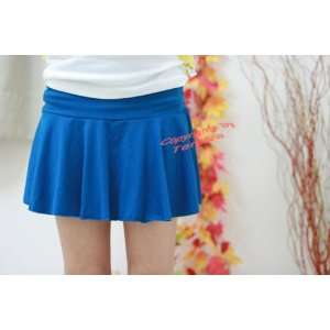    Japan / Korean Style Cotton Blue Mini Skirt 6103: Everything Else