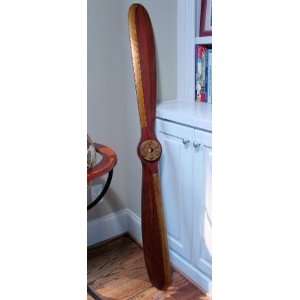   Airplane Gift   58 Mahogany Wood Airplane Propeller: Home & Kitchen